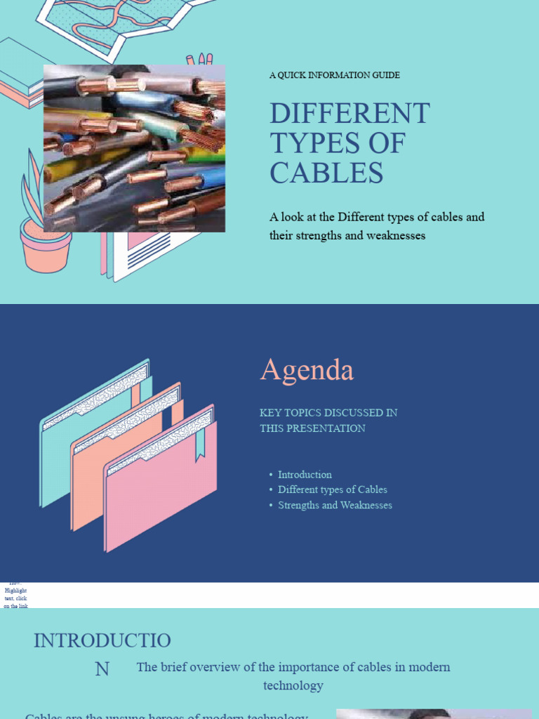 Different Types of Cables 1 | PDF