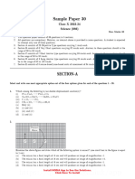 Sample Paper 30