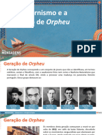 O Modernismo e A Geração de Orpheu