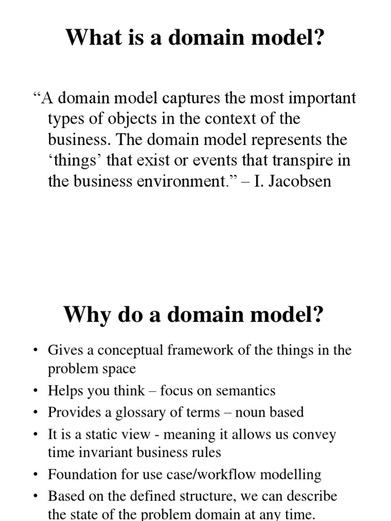 Understanding Domain Models in OOAD | PDF | Use Case | Object (Computer ...