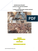 Igurubi Gold Project Geological Report
