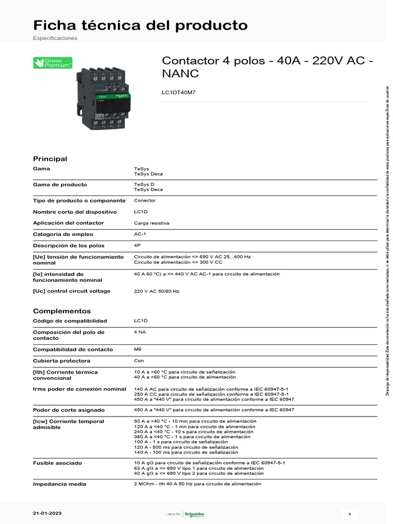 SCHNEIDER ELECTRIC - Reversing Contactor, TeSys Deca, 3P  3NO Ac 3 =440v 32a 120v Ac 50 60hz Coil Screw Clamp Terminals 000000000005981948 - Foto 4