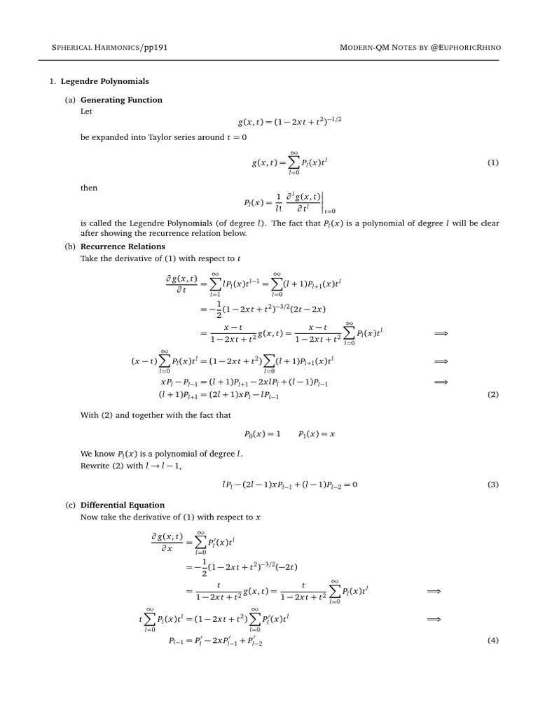 Pp191 spherical harmonics pdf