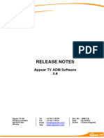 AppearTV 3.8 Decoder Release Notes