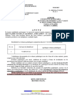 Anunt Rezultate Psihologica 27.10.2022 de Afisat