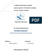 Exposi Detection de Contour D'une Image Niveaux de Gris