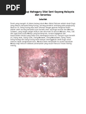 Riwayat Hidup Mahaguru Silat Seni Gayong Malaysia Dan Serantau Pdf