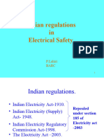 Indian Regulations in Electrical Safety: P.Lahiri Barc