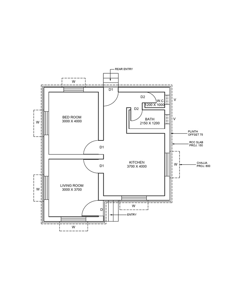 Simple Floor Plan-Model | PDF