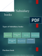 Types of Subsidiary Books