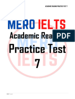 Mero IELTS Academic Reading Practice Test 7 PDF