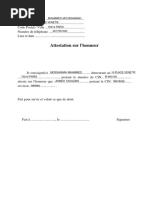 Attestation De Lien De Parente Pdf