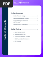 Automation Testing Curriculum