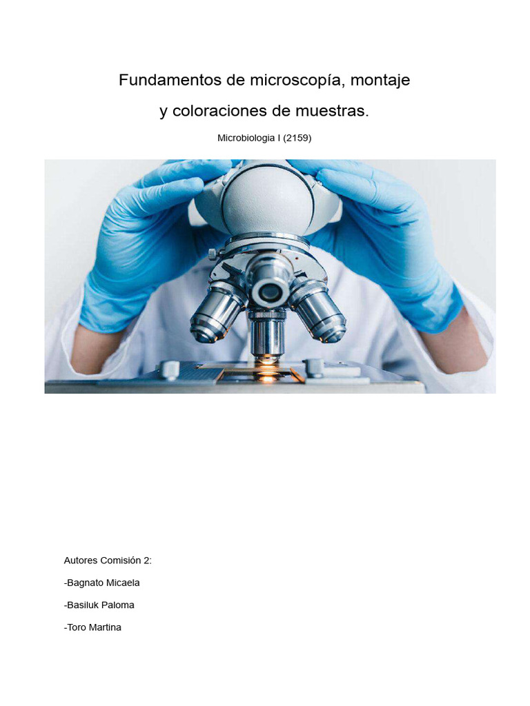 Fundamentos de Microscopía y Coloración | PDF | Ciencia y matemáticas