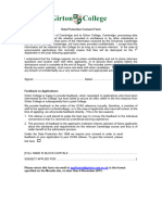 Data Protection Consent Form 2015
