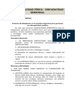 DISCAPACIDAD AUDITIVA - Adaptaciones PrÃ¡Ctica Deportiva