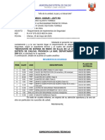 Informe N°005 Req. Implemento Seguridad Huinche