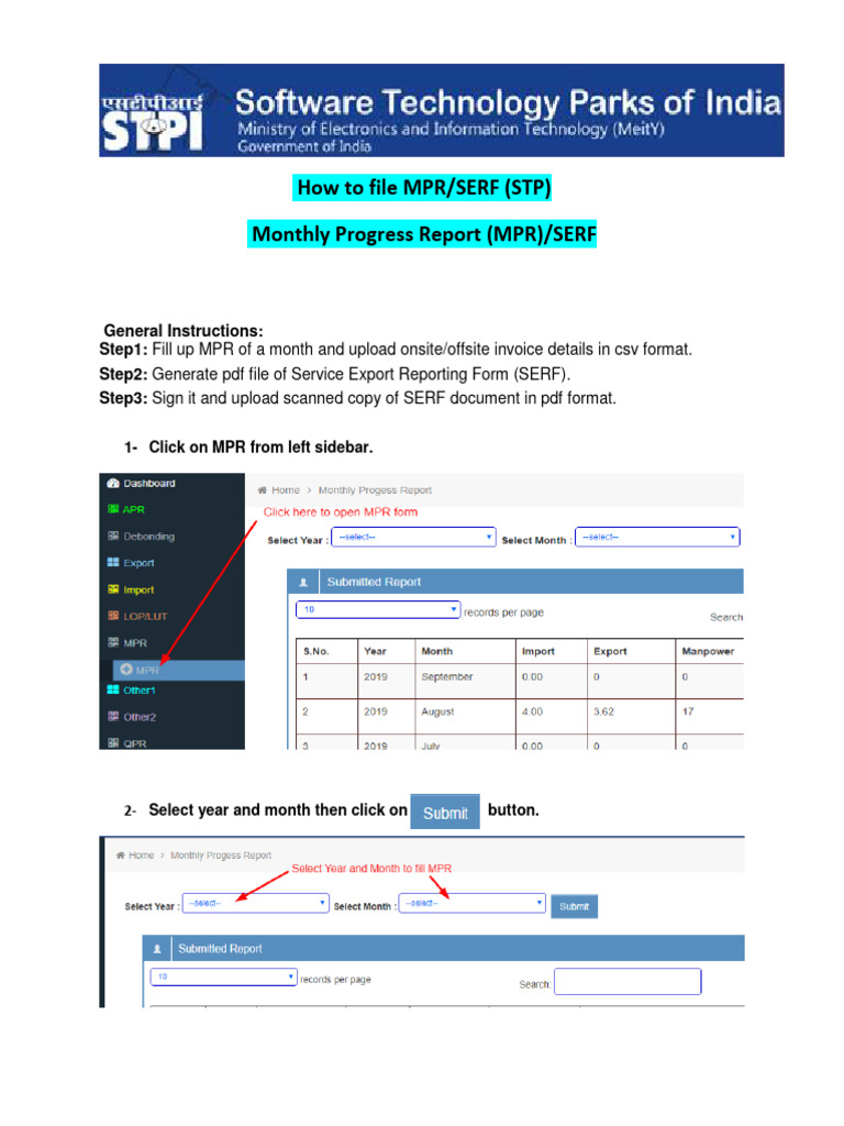 How to File MPR and SERF Reports | PDF | Computers