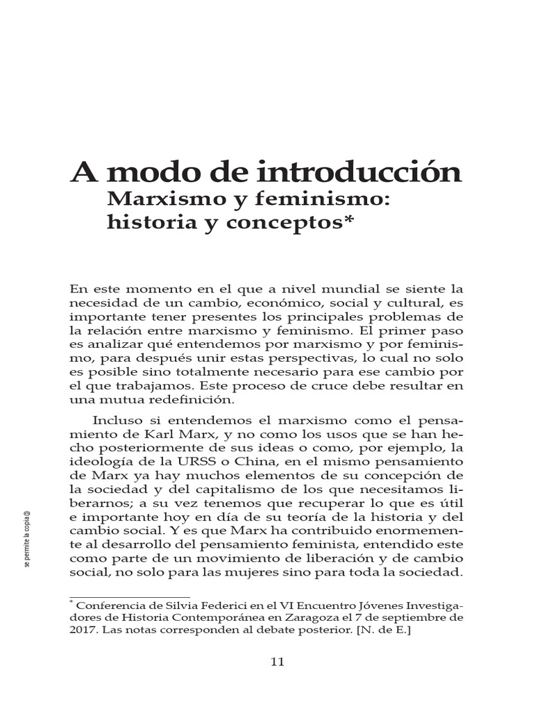 Marxismo y feminismo: un análisis crítico | PDF | Karl Marx | marxismo