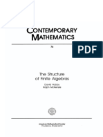 The Structure of The Finite Algebras