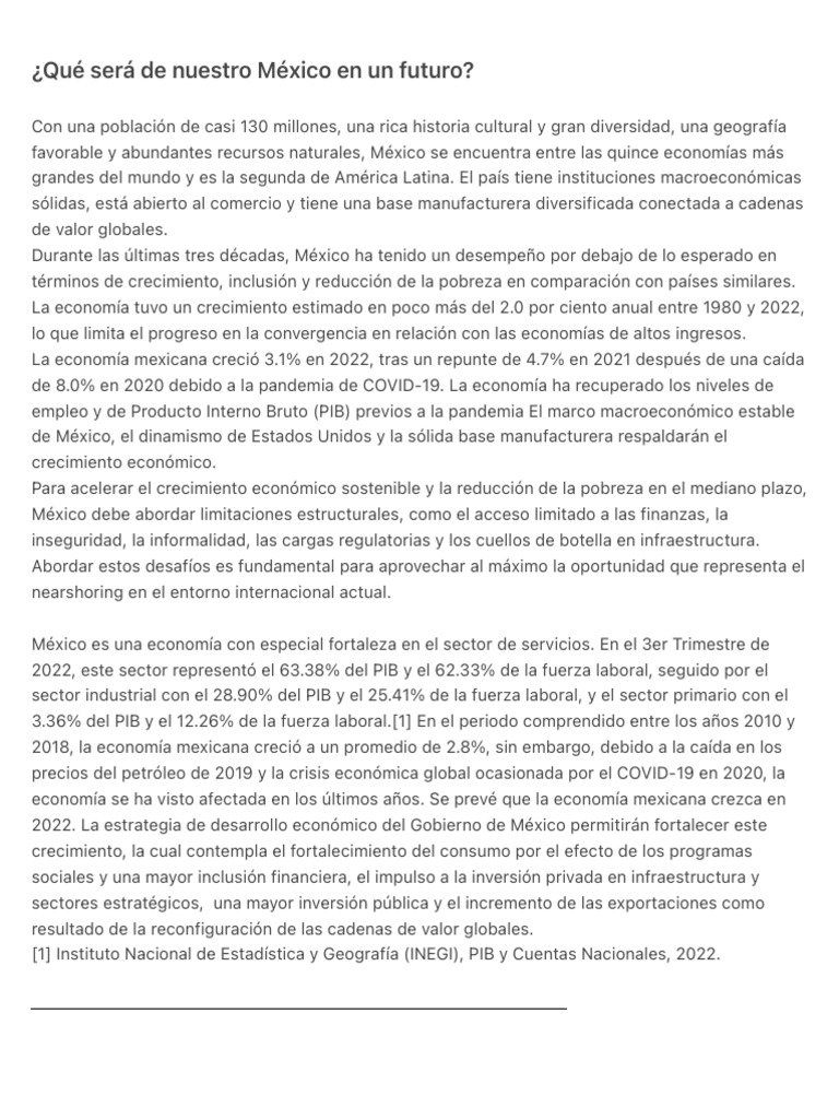 4 Retos Que México Debe Superar Para Crecer En El Futuro – KGHLL