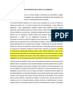 Mercados Financieros de Un Inicio A La Liquidación