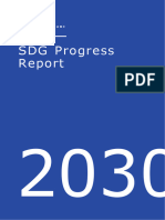 Civil Society SDG Progress Report in Blue White Simple and Minimal Style