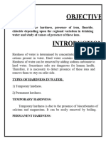 Study The Hardness of Water and To Determine The Presence of Different Ions