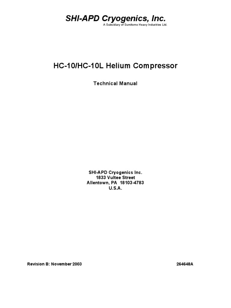Apd-Hc10 Compressor Manual | PDF | Mains Electricity | Power
