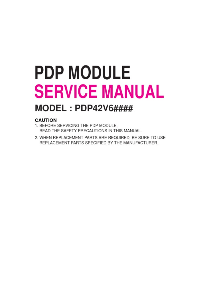 Pdp42v6 Plasma | PDF