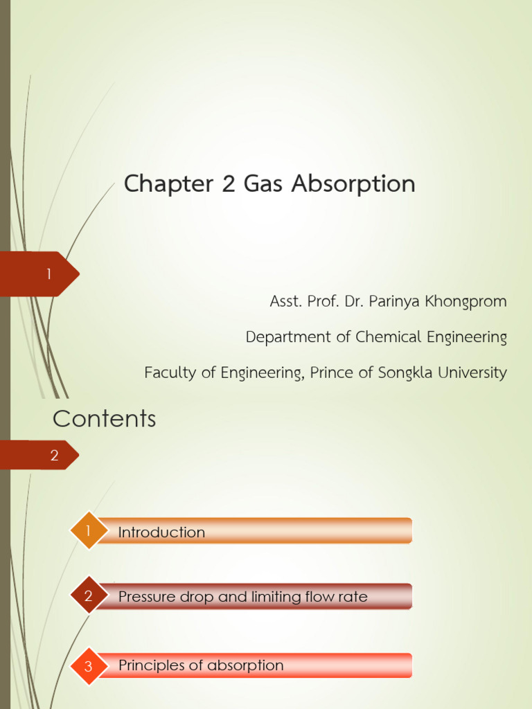 Gas Absorption Principles and Operations | PDF | Evaporation | Gases