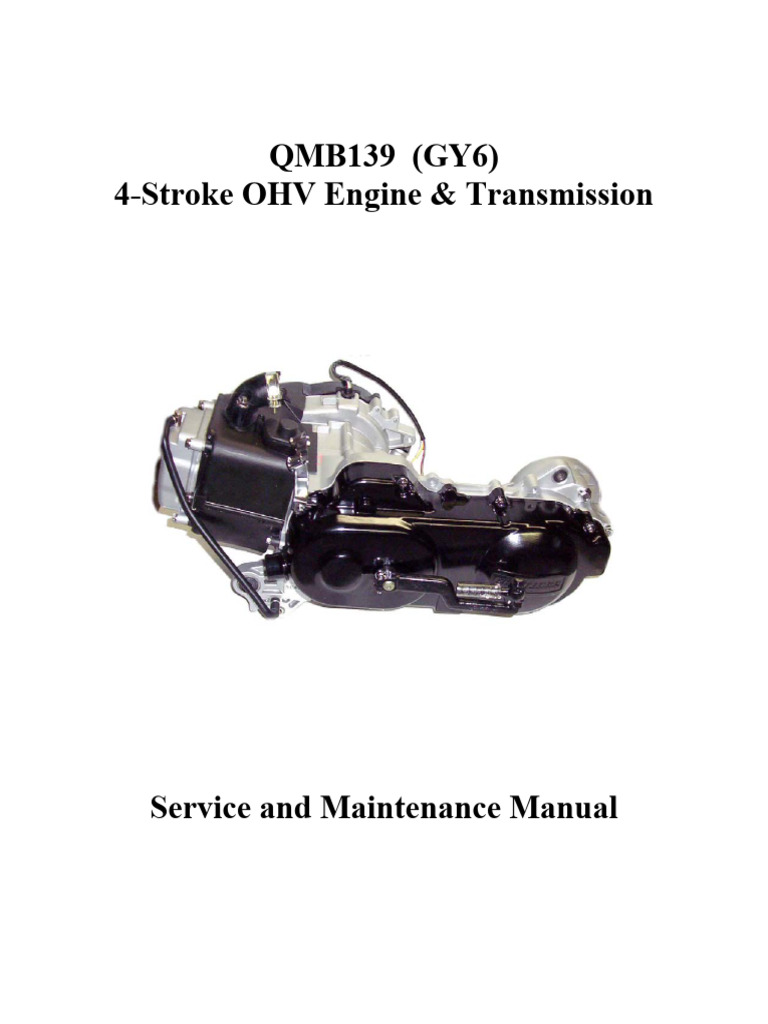 GY6 Manual PDF Carburetor Ignition System