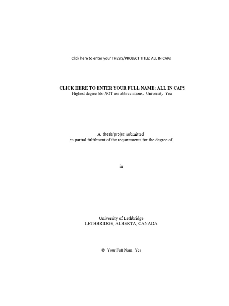 Template Title Page 2021 | PDF