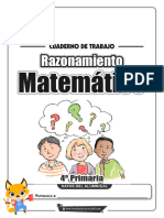 Cuaderno - Trabajo - RAZONAMIENTO - MATEMÁTICO - 4º Primaria - Me360