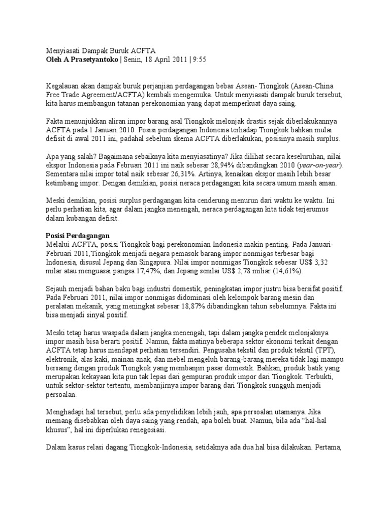 Aliran Perdagangan Boleh Jadi Apa