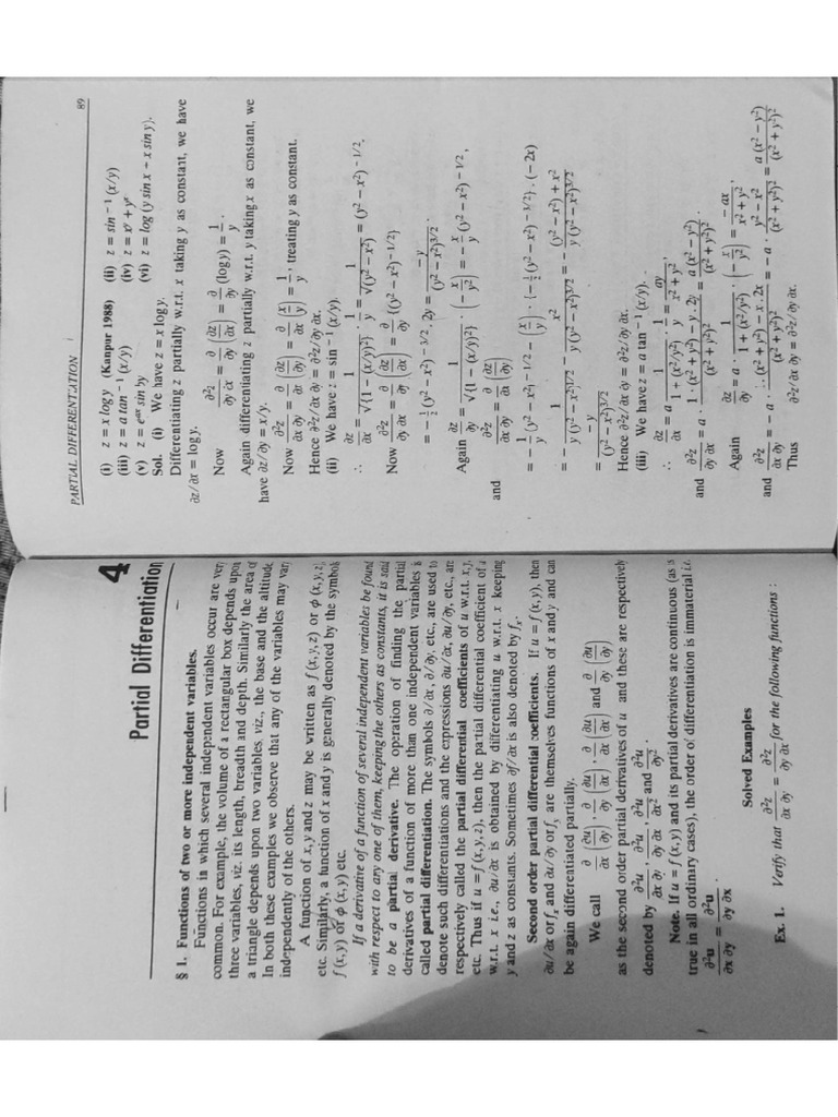 Partial differentiation pdf