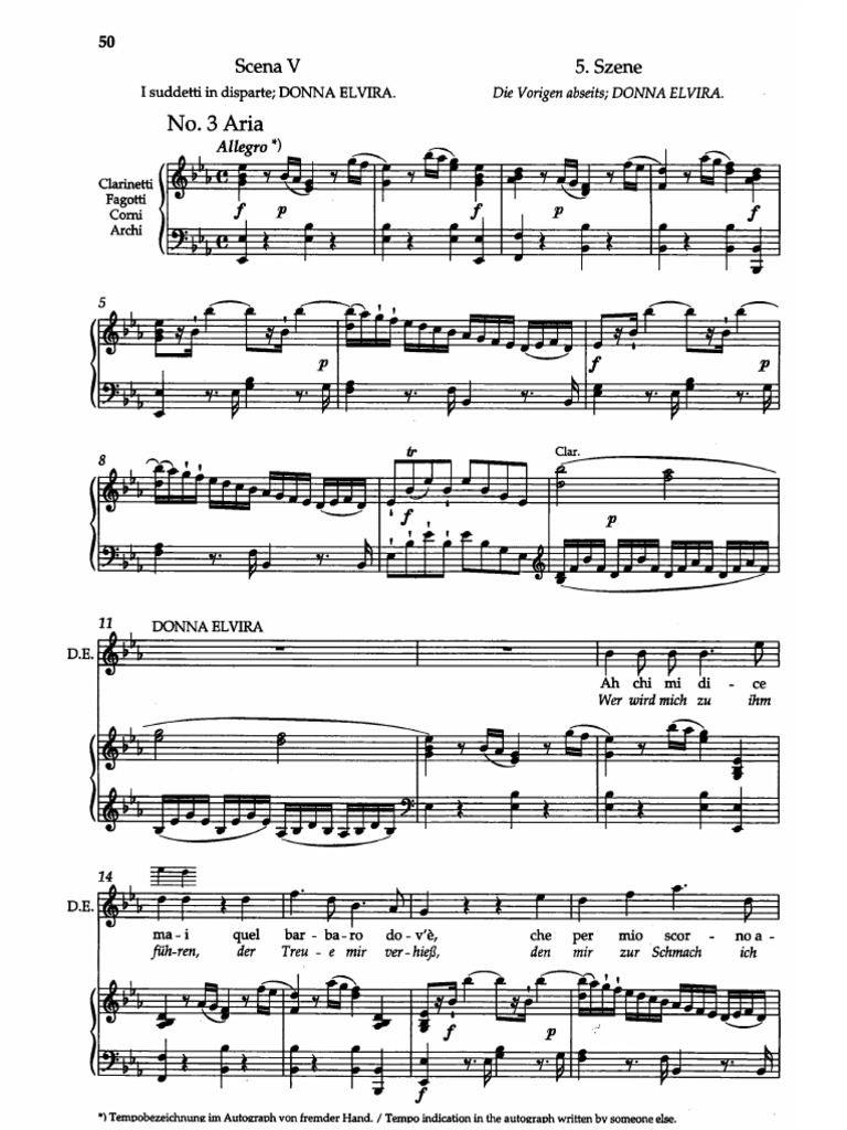 Ah Chi Mi Dice Mai - Don Giovanni | PDF