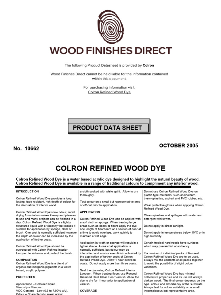 Colron Refined Teak Oil - Wood Finishes Direct