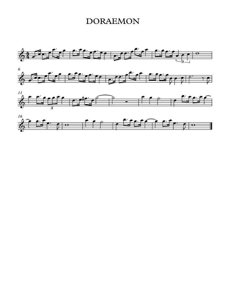 DORAEMON - Partitura Completa | PDF