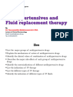 Antihypertensives and Fluid Replacement Therapy