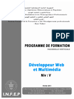 INF 0705P - Developpeur Web Et Multimdia V PDF