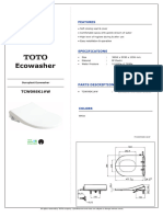 Toto tcw09skw 380 W Ecowasher