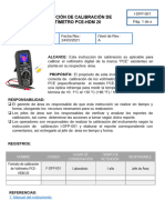 3.instrucción de Calibración de Voltímetro