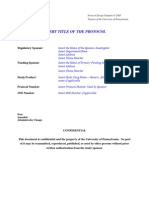 Clinical Trial Protocol Temp