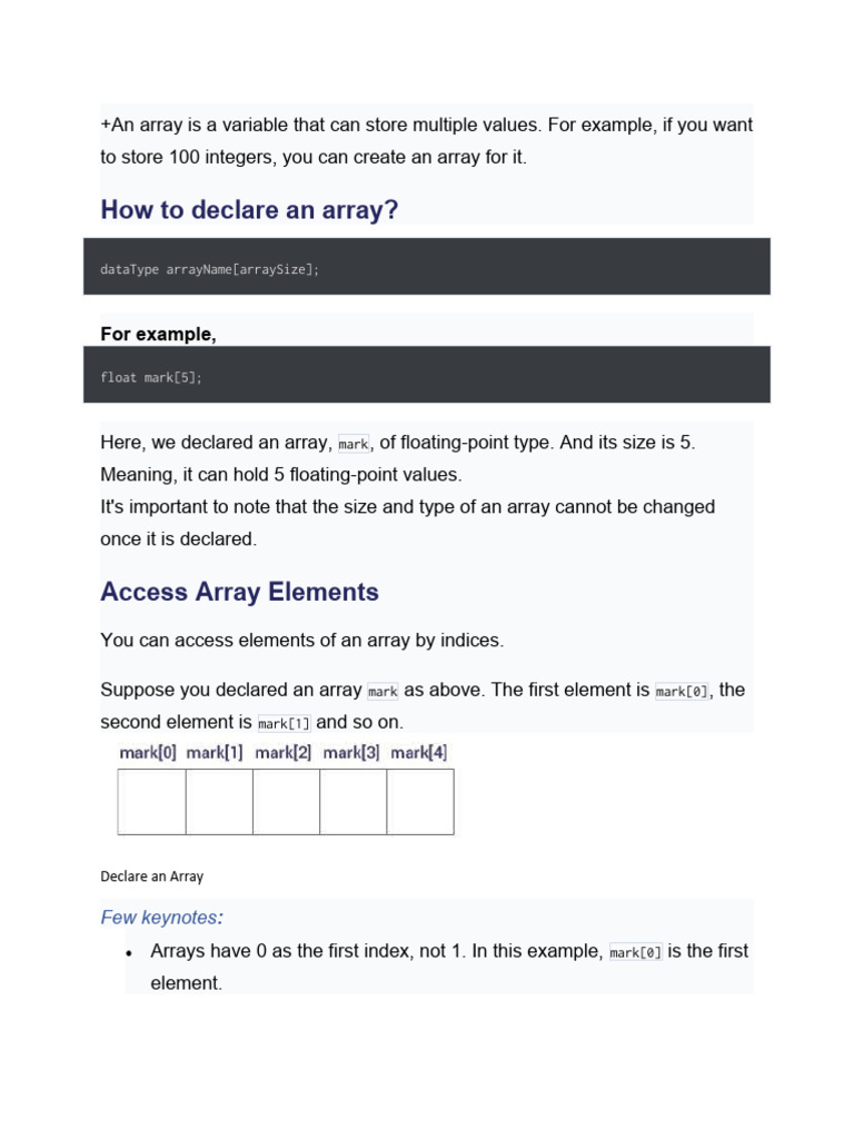 Array Bubble Sort | PDF