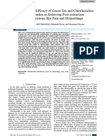 Evaluating The Efficacy of Green Tea and Chlorhexidine Mouthwashes in Relieving Post-Extraction Complications Like Pain and Hemorrhage