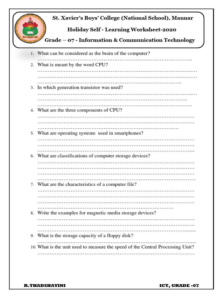 Grade 7 Ict Textbook In Tamil