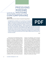 Les Expressions Du Terrorisme Dans L'histoire Contemporaine