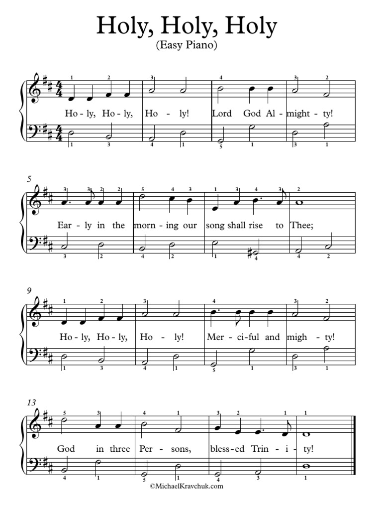 Holy Holy Holy Easy | PDF
