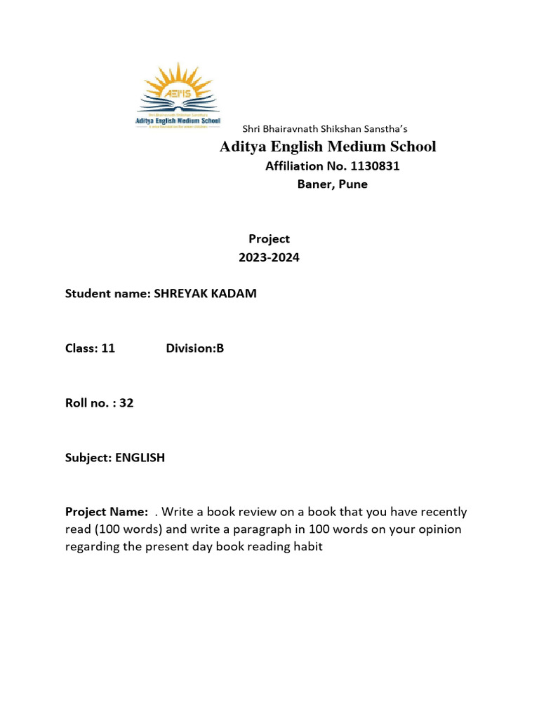 English Project | PDF